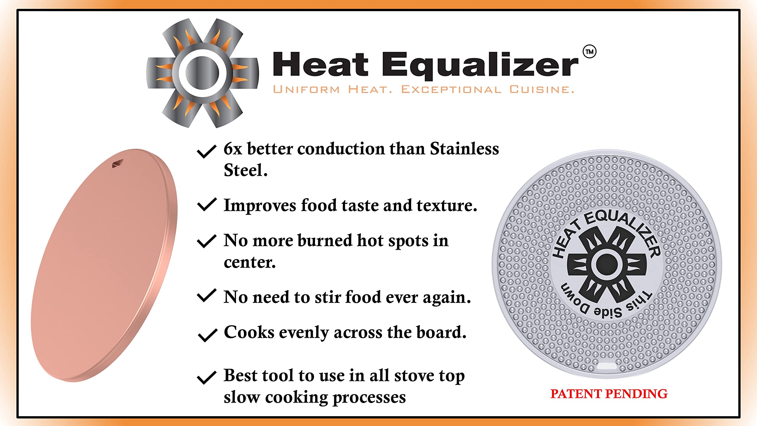 The Heat Equalizer Heat Diffuser for Gas Stove - Aluminum & Copper Alloy, Hot Plate & Stove Burner Cover, Ring Plate Cover
