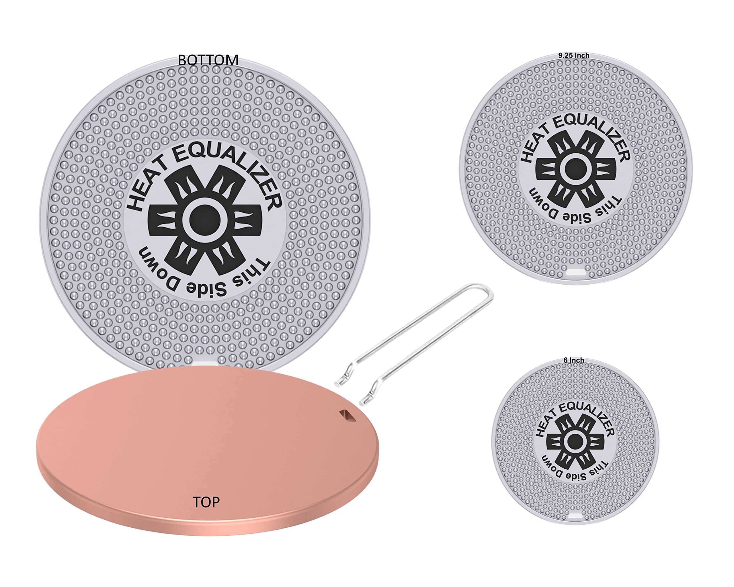 The Heat Equalizer Heat Diffuser for Gas Stove - Aluminum & Copper Alloy, Hot Plate & Stove Burner Cover, Ring Plate Cover