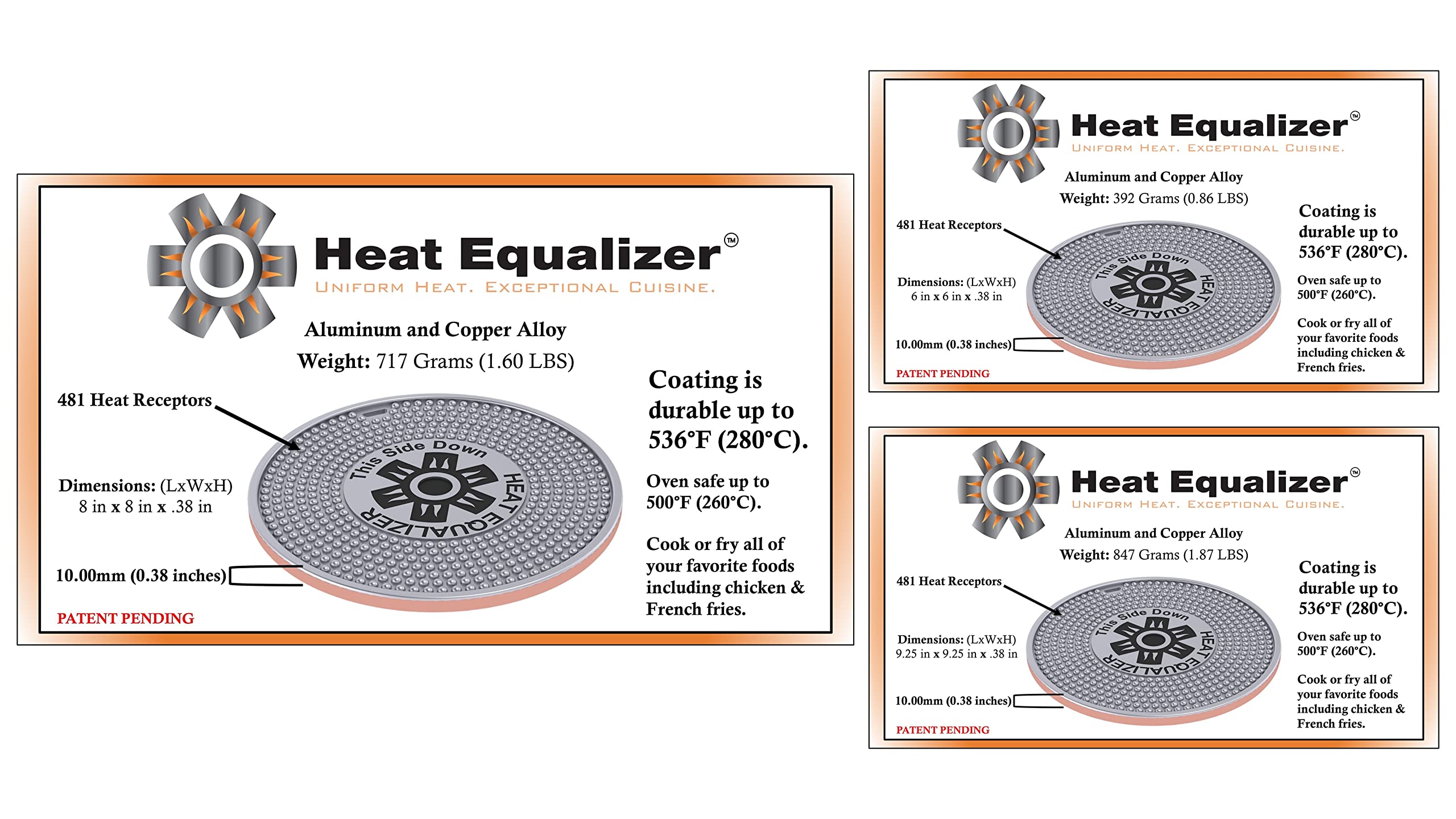 The Heat Equalizer Heat Diffuser for Gas Stove - Aluminum & Copper Alloy, Hot Plate & Stove Burner Cover, Ring Plate Cover