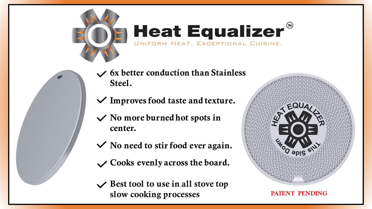 The Heat Equalizer Heat Diffuser for Gas Stove - Aluminum & Copper Alloy, Hot Plate & Stove Burner Cover, Ring Plate Cover