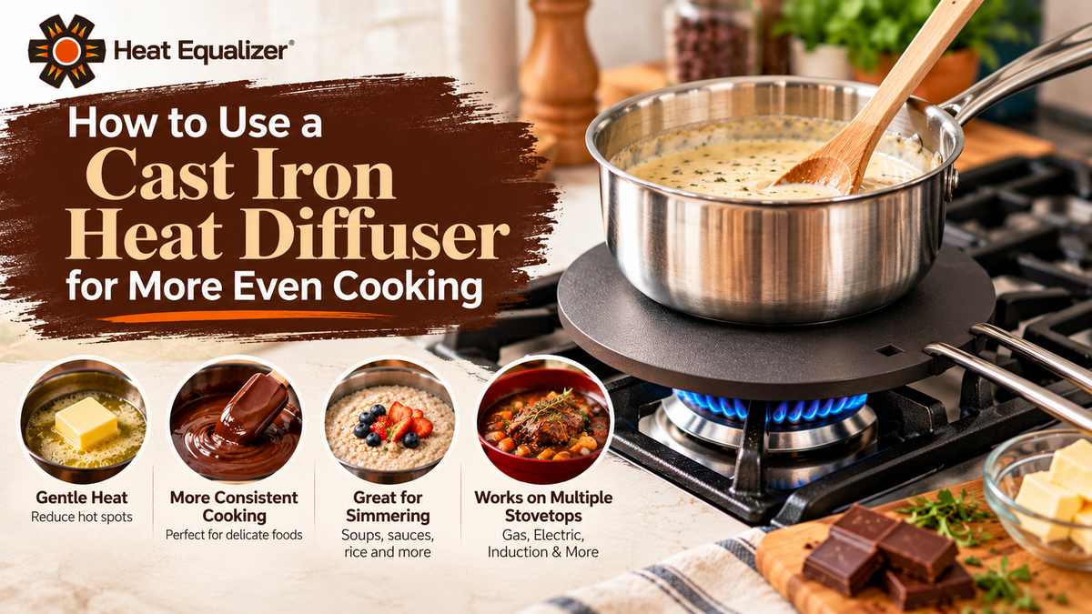 How to Use a Cast Iron Heat Diffuser for More Even Cooking
