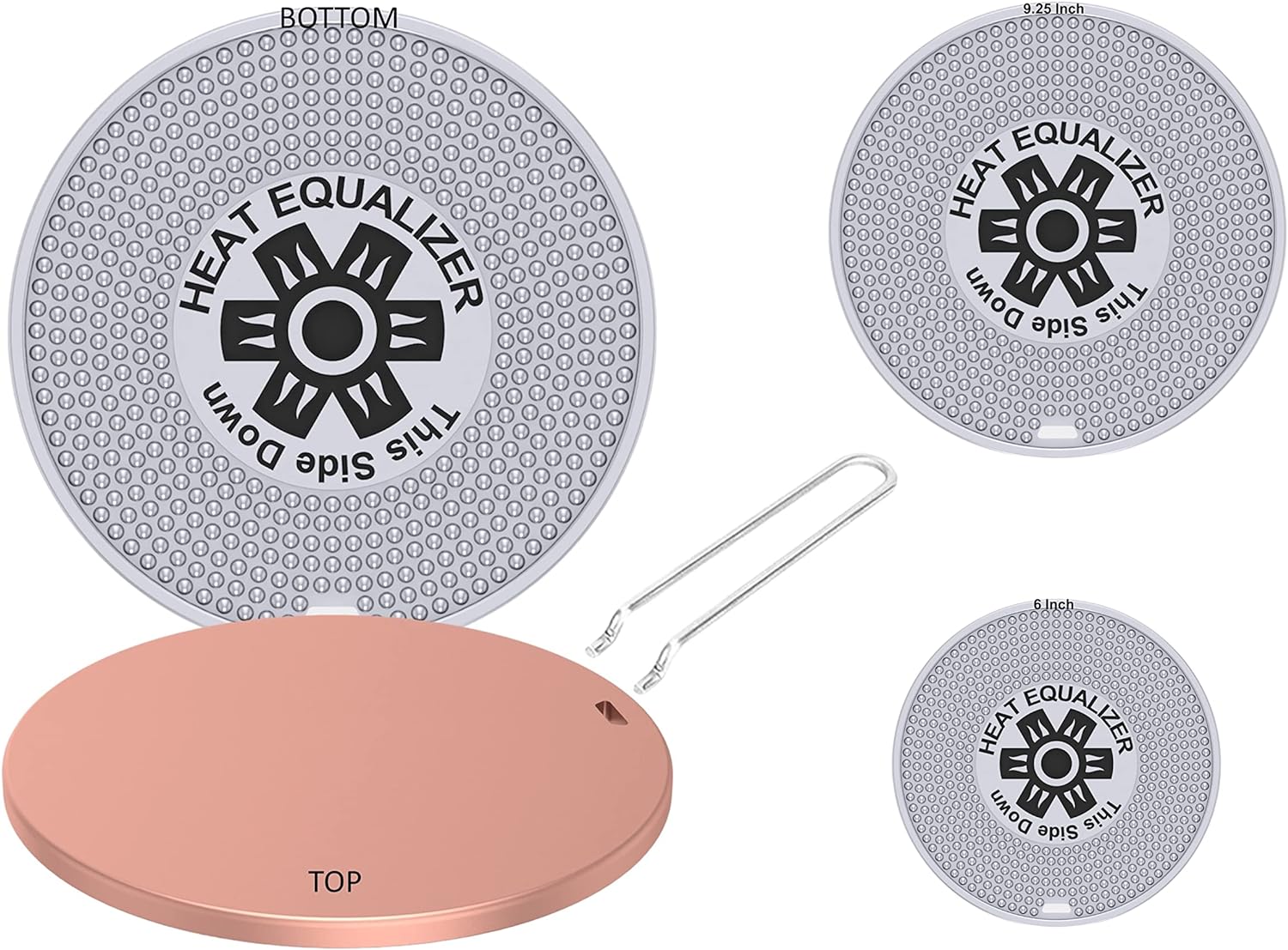 The Heat Equalizer Heat Diffuser for Gas Stove - Aluminum & Copper Alloy, Hot Plate & Stove Burner Cover, Ring Plate Cover