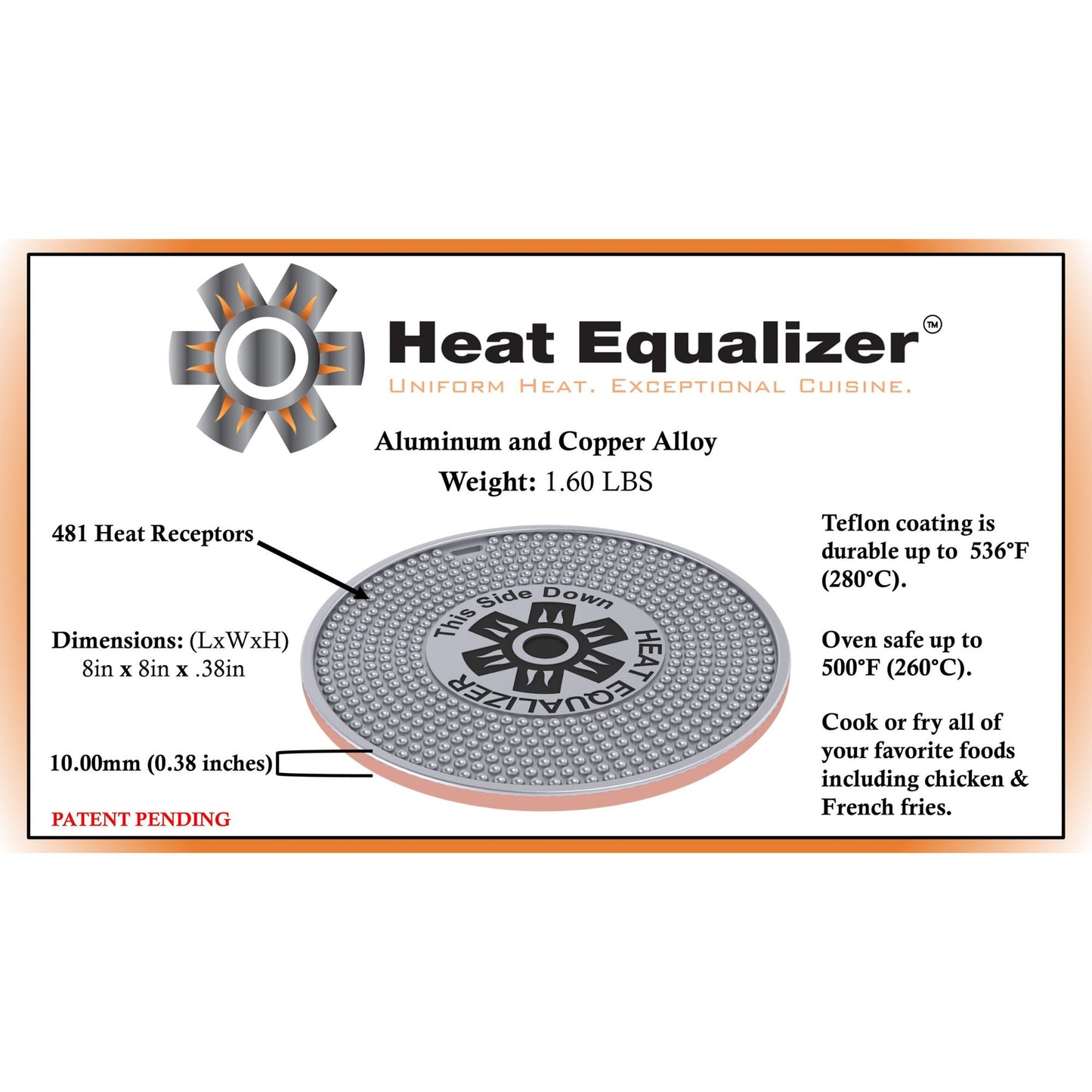 The Heat Equalizer Heat Diffuser for Gas Stove & Electric Stove